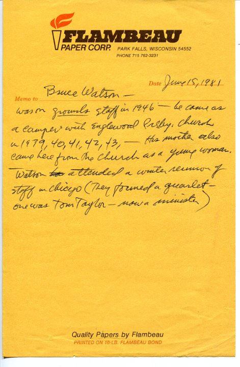 Staff Notes 1939-46 Bruce Watson -1